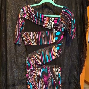Small modern and mesh club dress